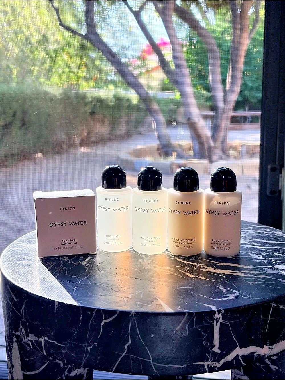 Byredo Gypsy Water Hotel and Travel Amenity Set of 4 Bottles